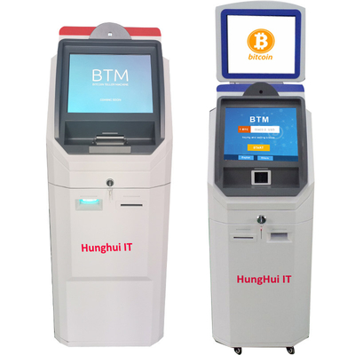 現金預金/ディスペンサーが付いている容量性タッチスクリーンのビットコイン自動支払機の現金キオスク機械
