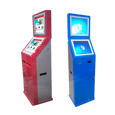 二重スクリーンのギフトカード ディスペンサー機械自己サービス支払のキオスク機械