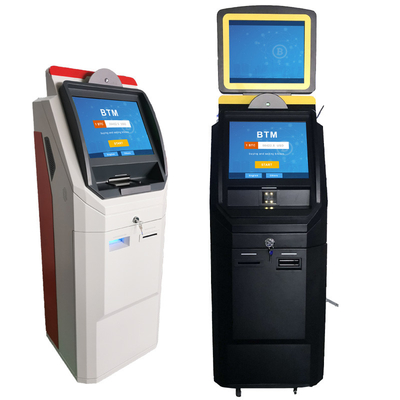 現金預金/ディスペンサーが付いている容量性タッチスクリーンのビットコイン自動支払機の現金キオスク機械