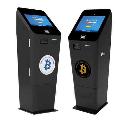 現金預金のアクセプターの支払ターミナルが付いている容量性接触銀行ビットコイン自動支払機のキオスク